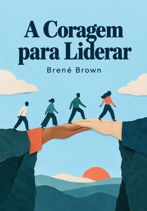 Ilustração autoral para a síntese de A Coragem para Liderar