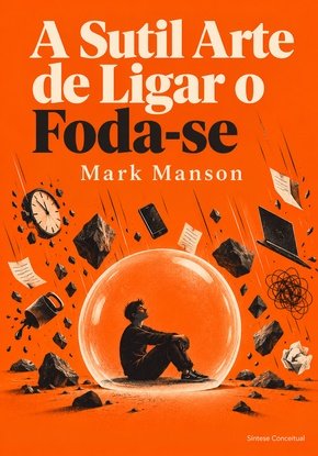 Ilustração autoral para a síntese de A Sutil Arte de Ligar o Foda-se