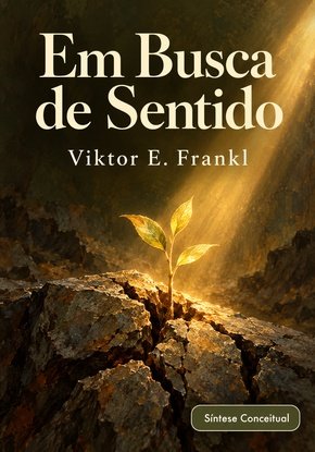 Ilustração autoral para a síntese de Em Busca de Sentido
