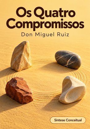 Ilustração autoral para a síntese de Os Quatro Compromissos