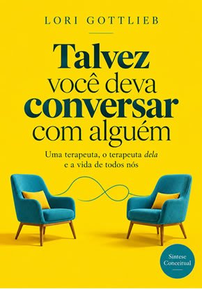 Ilustração autoral para a síntese de Talvez Você Deva Conversar Com Alguem