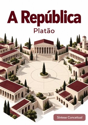 Ilustração autoral para a síntese de A República