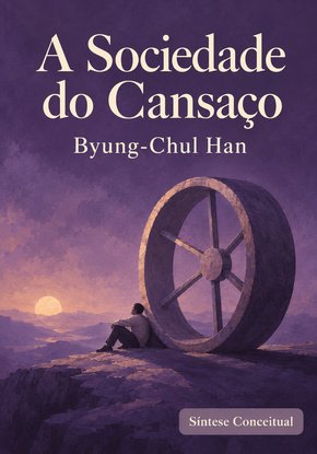 Ilustração autoral para a síntese de A sociedade do cansaço