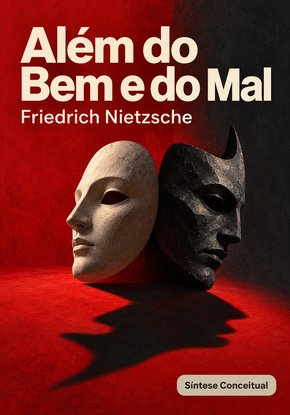 Ilustração autoral para a síntese de Além do bem e do mal