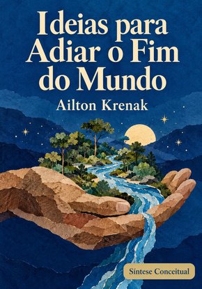 Ilustração autoral para a síntese de Ideias para adiar o fim do mundo