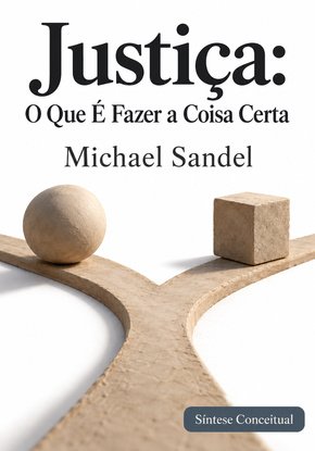 Ilustração autoral para a síntese de Justiça: o que é fazer a coisa certa