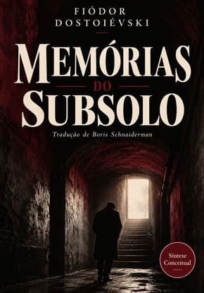 Ilustração autoral para a síntese de Memórias do Subsolo