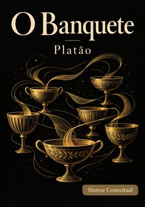 Ilustração autoral para a síntese de O Banquete