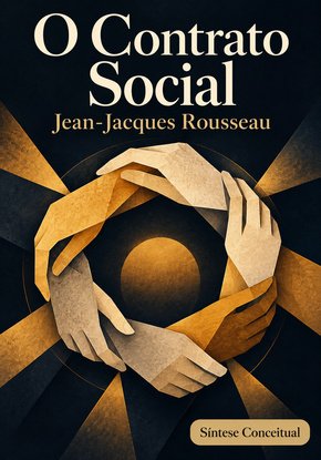 Ilustração autoral para a síntese de O Contrato Social