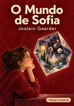 Ilustração autoral para a síntese de O mundo de Sofia