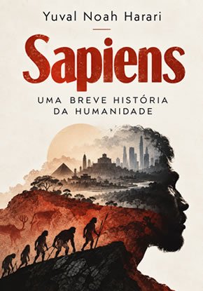 Ilustração autoral para a síntese de Sapiens