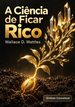 Ilustração autoral para a síntese de A Ciência de Ficar Rico
