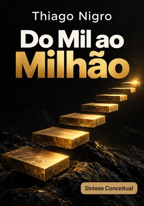 Ilustração autoral para a síntese de Do Mil ao Milhão