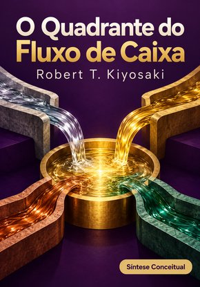 Ilustração autoral para a síntese de O Quadrante do Fluxo de Caixa
