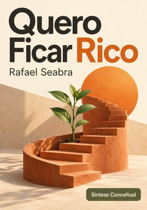 Ilustração autoral para a síntese de Quero Ficar Rico