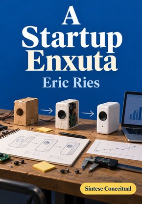 Ilustração autoral para a síntese de A startup enxuta