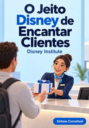 Ilustração autoral para a síntese de O jeito Disney de encantar clientes