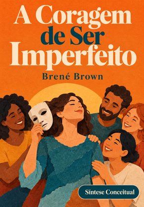 Ilustração autoral para a síntese de A coragem de ser imperfeito