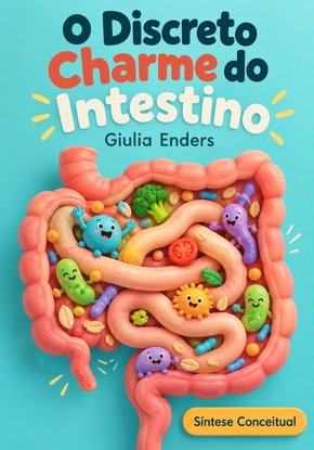 Ilustração autoral para a síntese de O discreto charme do intestino